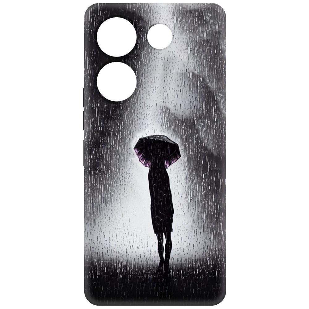

Чехол-накладка Krutoff Soft Case Ночная крипота для TECNO Camon 20 Pro черный