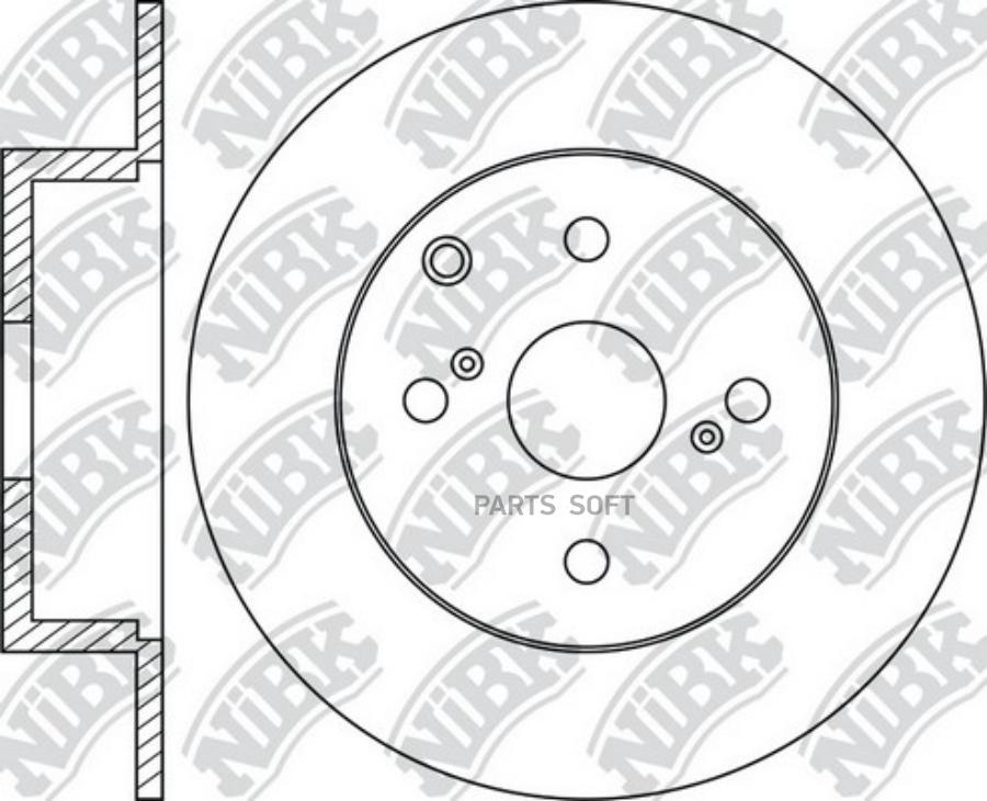 Тормозной диск NiBK комплект 1 шт. RN1354