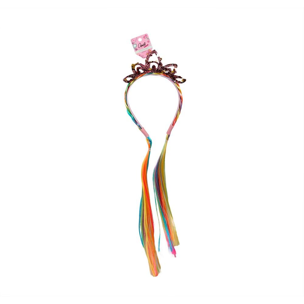 Ободок для волос Ameli корона с косичками 30 см 1 шт