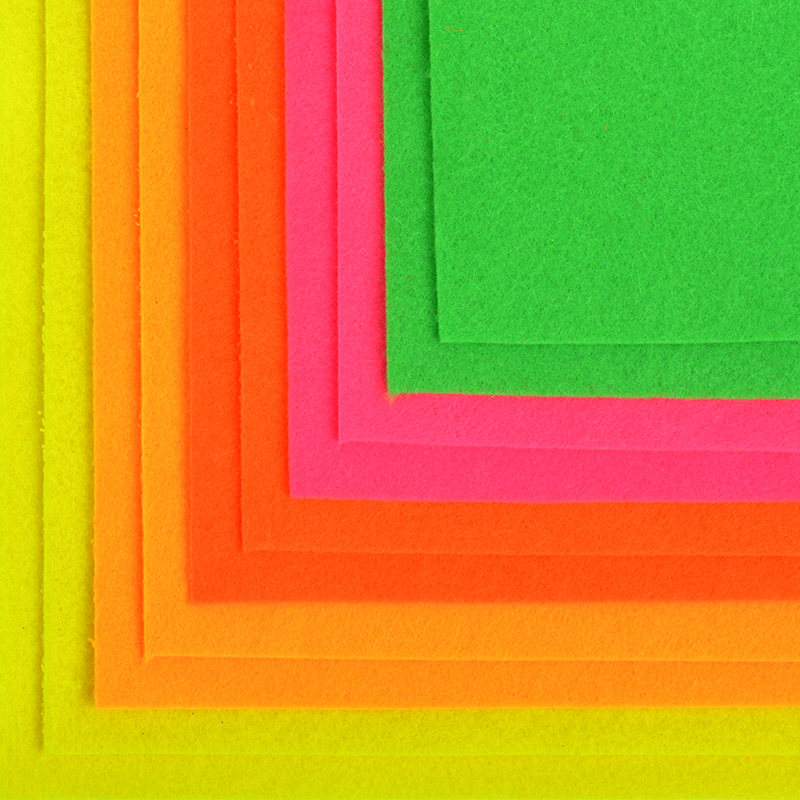 

Набор листового фетра флуоресцентный IDEAL 1,4мм 20х30см уп.10 листов цв.ассорти, Разноцветный, TBY.FLT-FL1