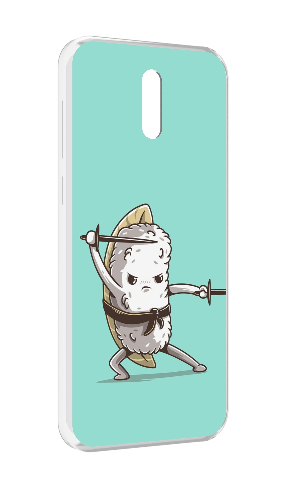 

Чехол MyPads злой суши детский для Alcatel 3L (2019), Прозрачный, Tocco