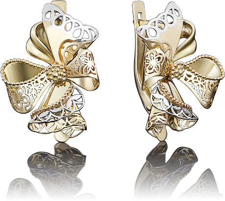 

Серьги женские из золота ЮЗ Платина 02-3947-00-000-1130-48, без вставки, 02-3947-00-000-1130-48