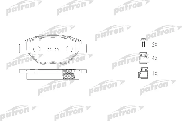 

Тормозные колодки PATRON дисковые PBP1409