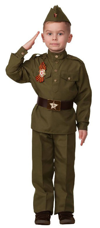 

Костюм Батик Солдат Хлопок Детский 32 (128 см), 8008-2