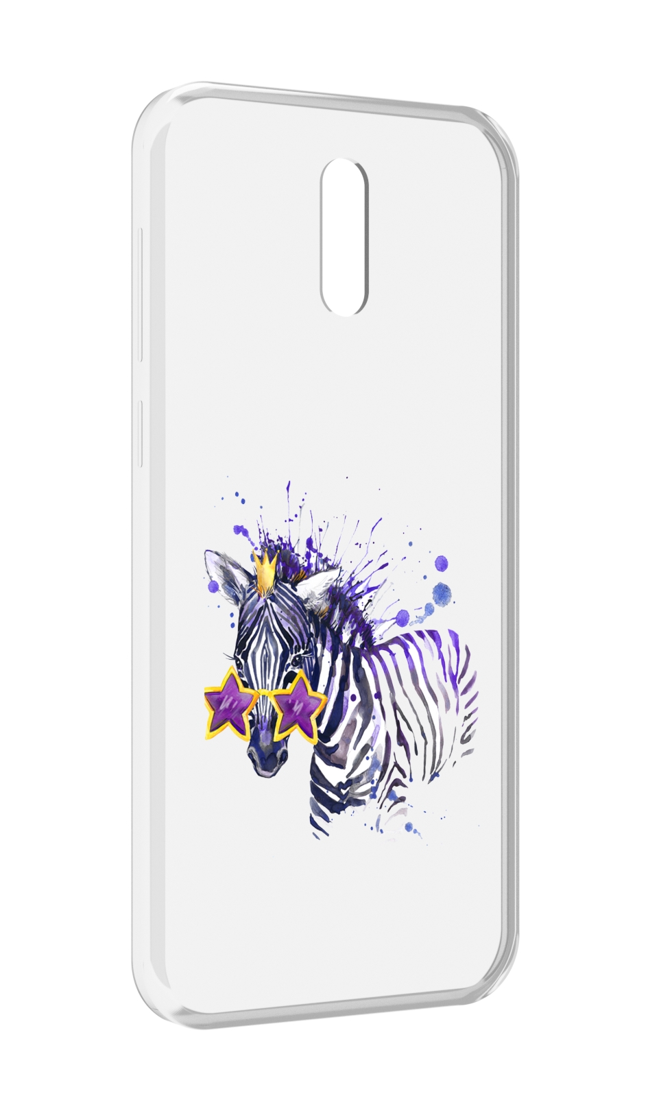 

Чехол MyPads акварельная зебра для Alcatel 3L (2019), Прозрачный, Tocco