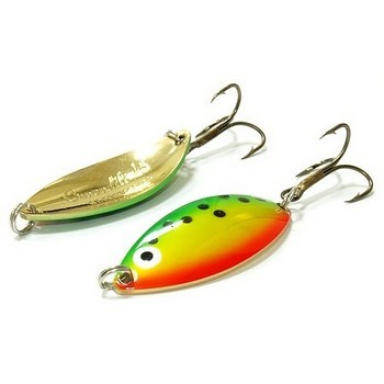 

Блесна колеблющаяся Mister Cro Крокодил 45/11 FT, Зеленый;желтый;черный;золотистый