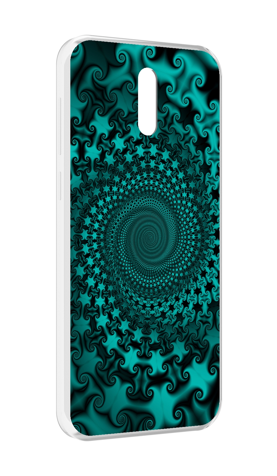 

Чехол MyPads зеленый-гипноз для Alcatel 3L (2019), Прозрачный, Tocco