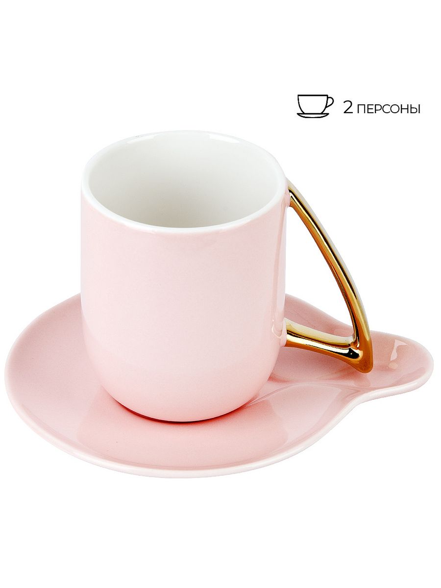 

Набор Nouvelle Home 5th Avenue. Pink (2 персоны) 240мл, Розовый