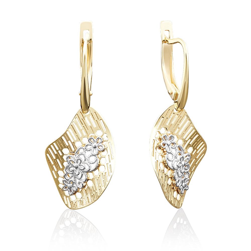 

Серьги женские из золота ЮЗ Платина 02-3921-00-000-1130-48, без вставки, 02-3921-00-000-1130-48