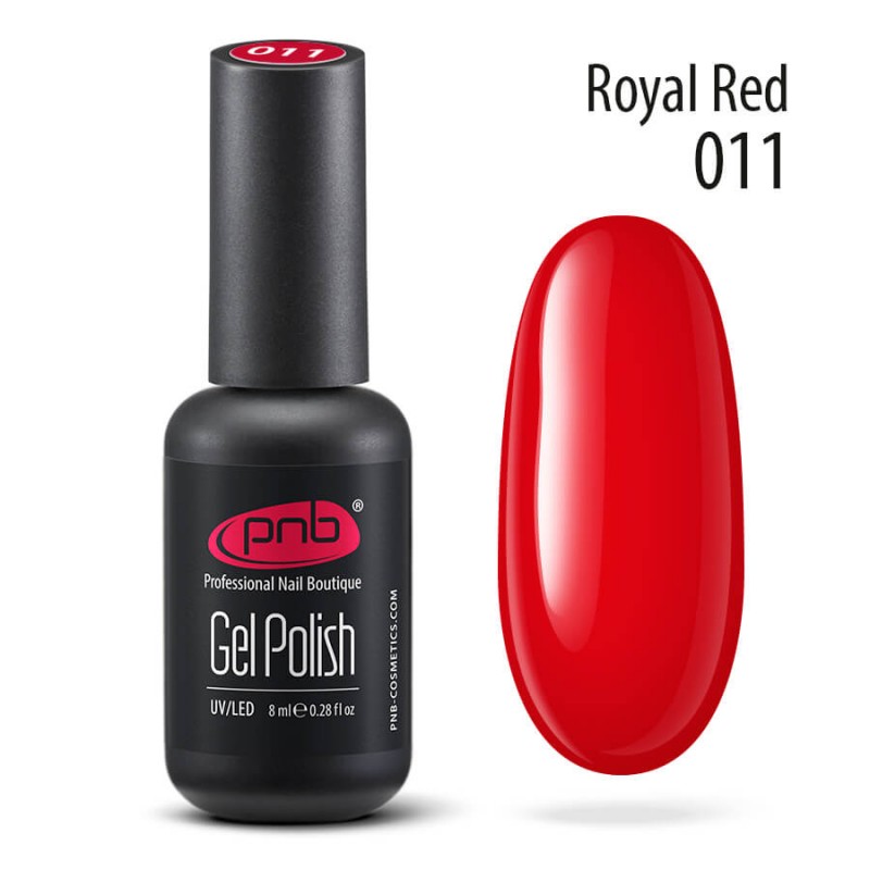 

Гель-лак для ногтей PNB Gel Polish 011 Royal Red 8 мл, Gel Polish