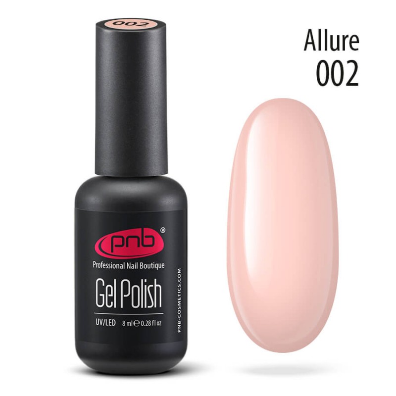 

Гель-лак для ногтей PNB Gel Polish 002 Allure 8 мл, Gel Polish