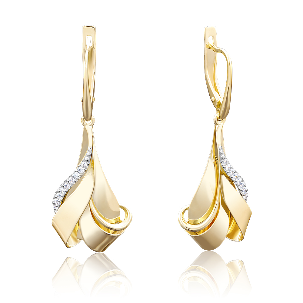 

Серьги женские из золота ЮЗ Платина 02-3896-00-401-1130-03, фианит, 02-3896-00-401-1130-03