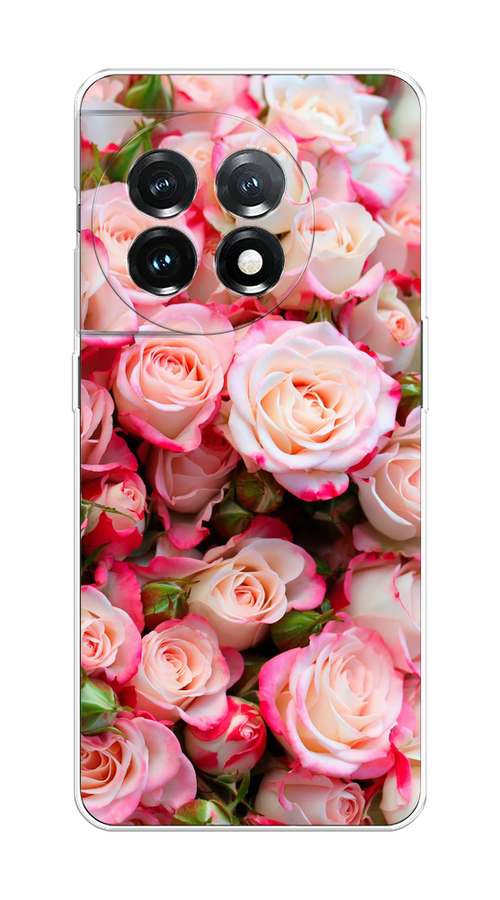 

Чехол на OnePlus 11 "Много роз", Розовый, 153650-2