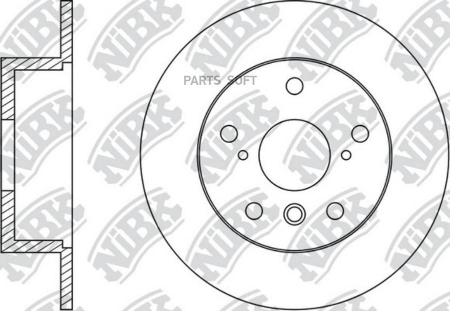 

Тормозной диск NiBK комплект 1 шт. RN1486