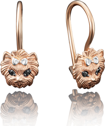 

Серьги женские из золота ЮЗ Платина 02-3853-00-402-1110-03, фианит, 02-3853-00-402-1110-03