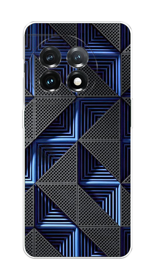 

Чехол на OnePlus 11 "IBM", Серый;синий, 153650-3