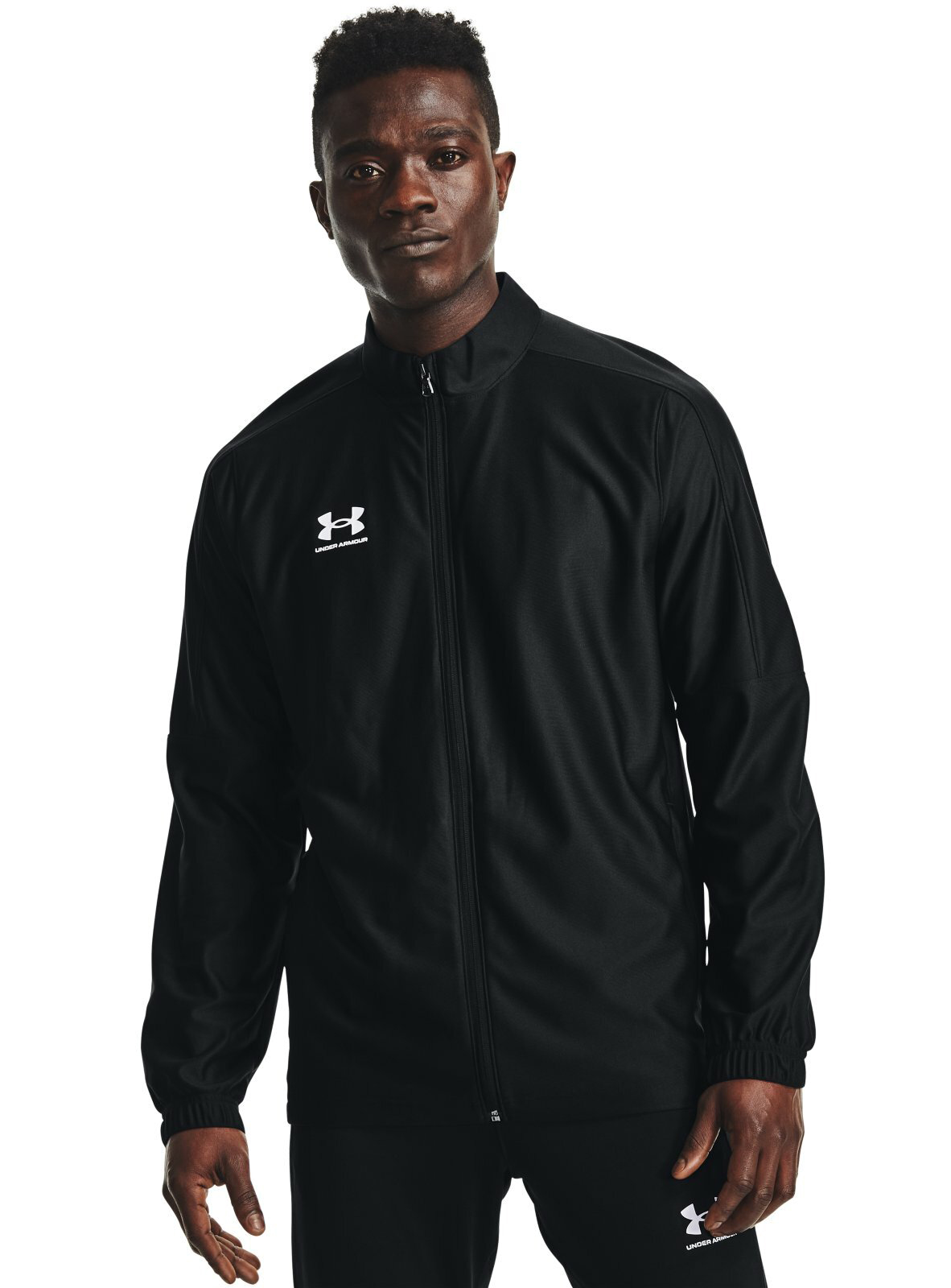 Олимпийка мужская Under Armour UA Challenger Track Jacket черная SM, олимпийка, черный, полиэстер; эластан  - купить