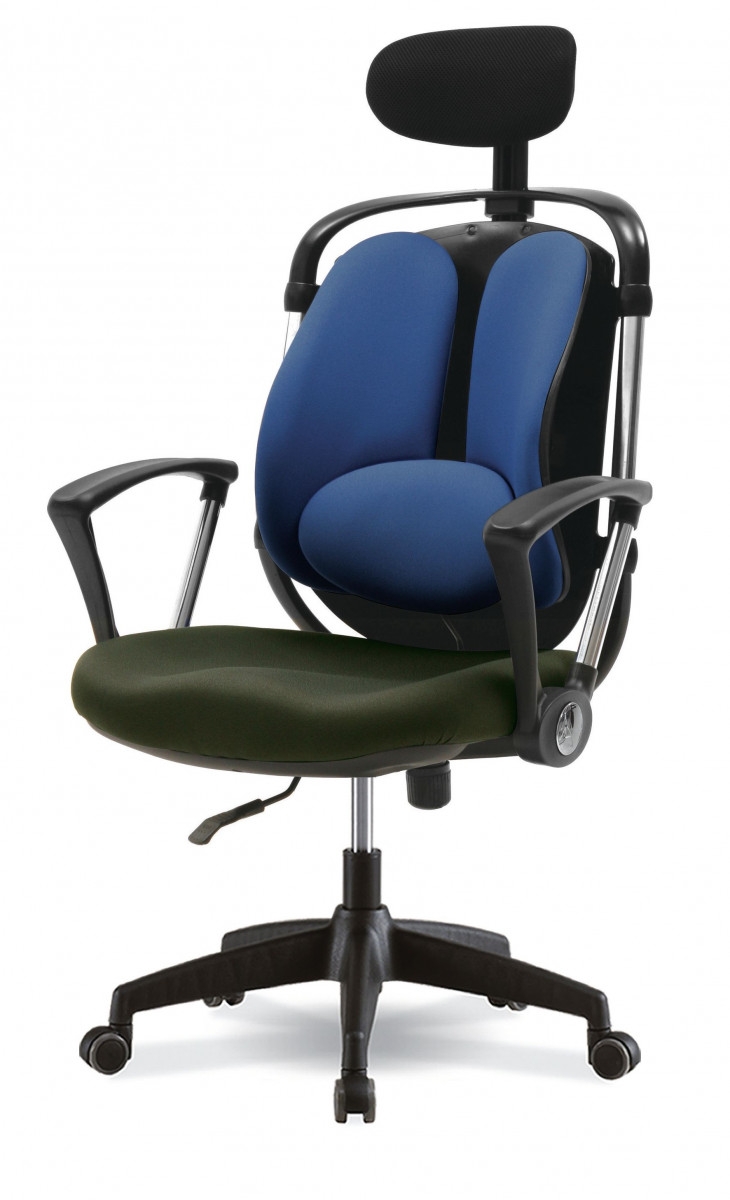 Ортопедическое кресло с поддержкой поясницы и подголовником DSP 77874M