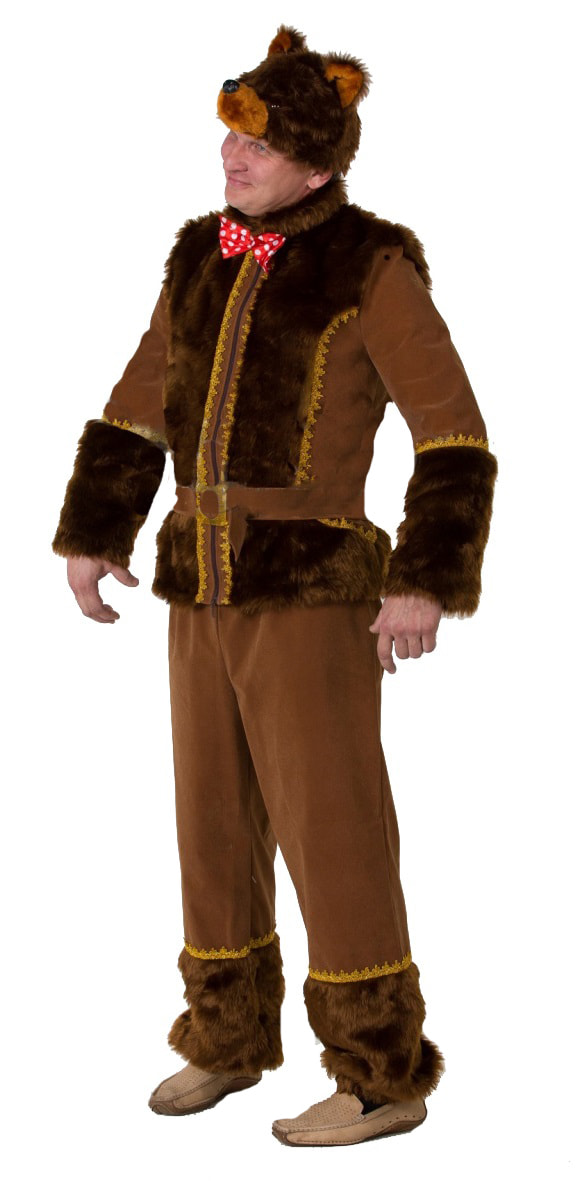 

Костюм карнавальный мужской Медведь Batik 6043 коричневый 52-54 RU, 6043