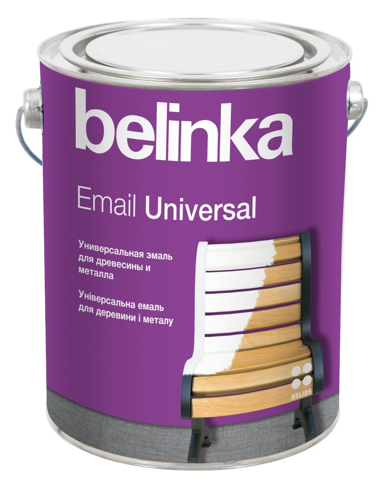 

Эмаль belinka Email Universal B3 0,9 л. Глянцевая, Email Universal