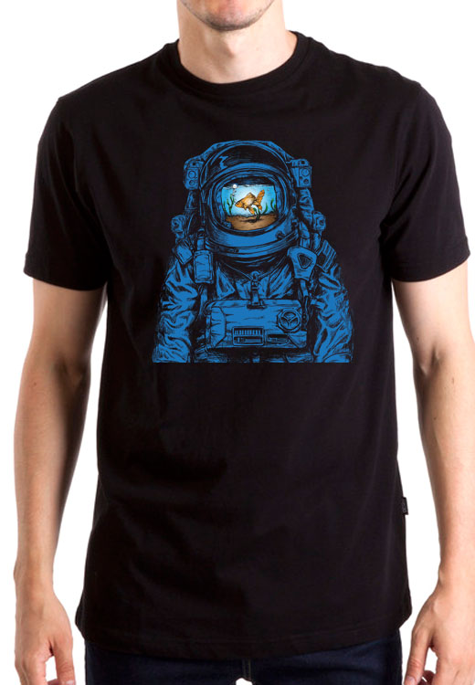 

Футболка унисекс NoBrand Fish Kosmonavt черная XXL, Черный, Fish Kosmonavt