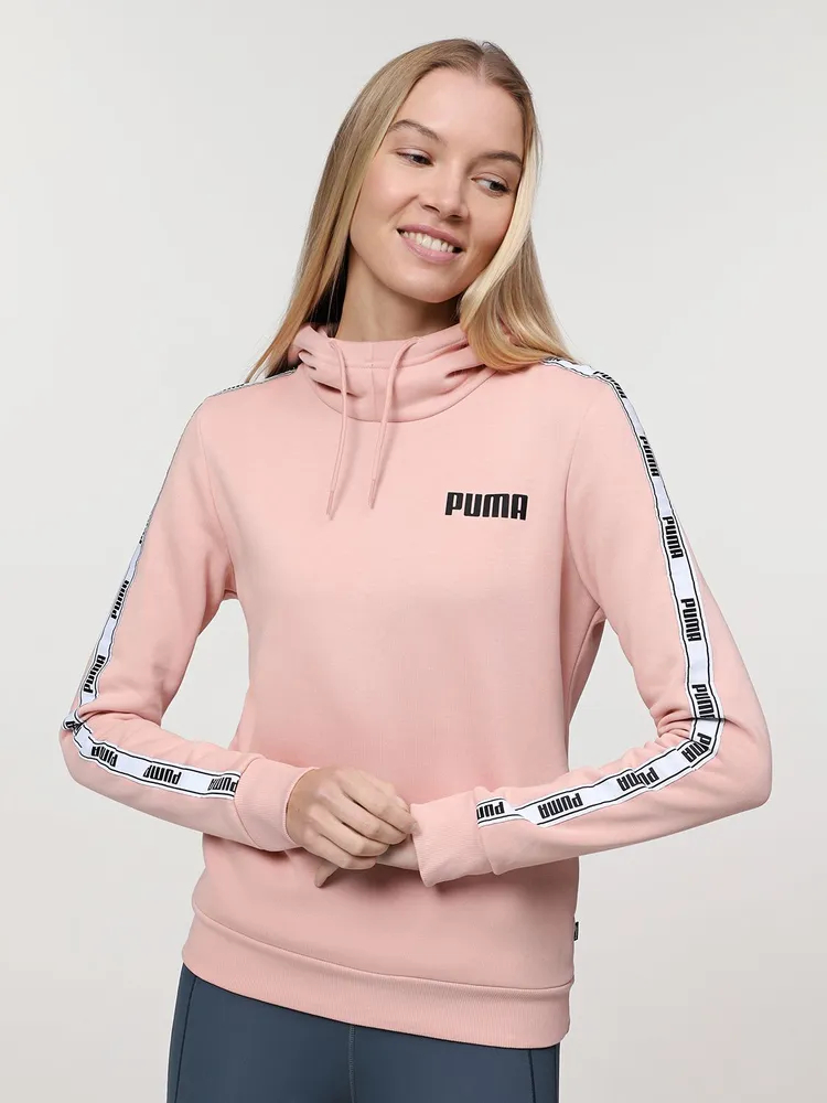 

Толстовка женская PUMA Tape Hoodie Fl W розовая L, Розовый, Tape Hoodie Fl W