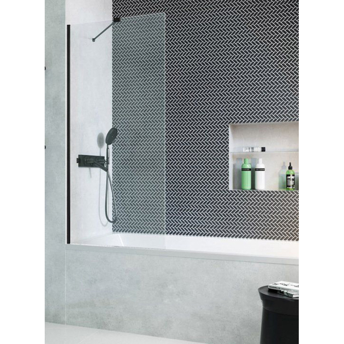 фото Шторка на ванну radaway modo new black pnj ii 80
