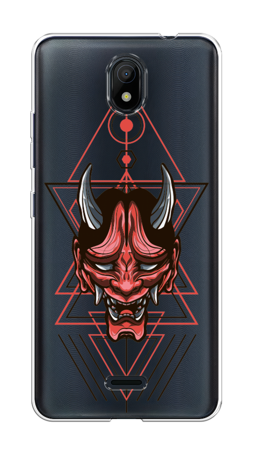 

Чехол на Nokia C100 "Hanya Oni mask", Серый;красный;черный, 125350-4
