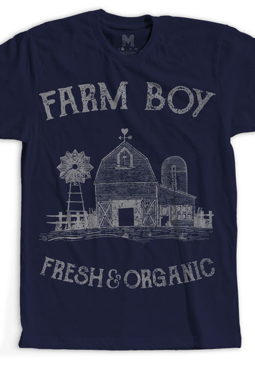 

Футболка унисекс NoBrand Farm Boy черная L, Черный, Farm Boy