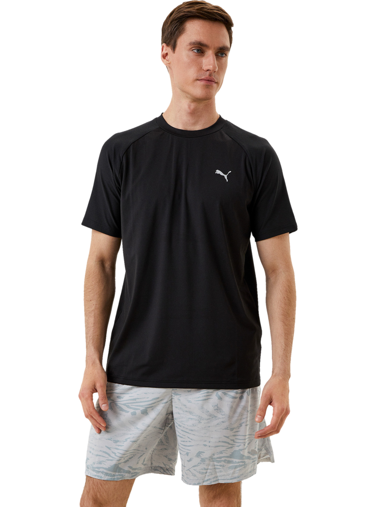 

Футболка мужская PUMA Active Ess Tee Poly M черная S, Active Ess Tee Poly M