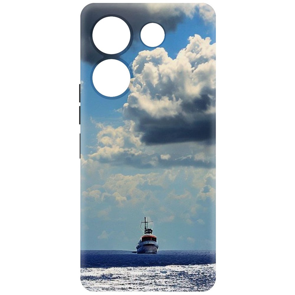 

Чехол-накладка Krutoff Soft Case Море для TECNO Camon 20 Pro черный