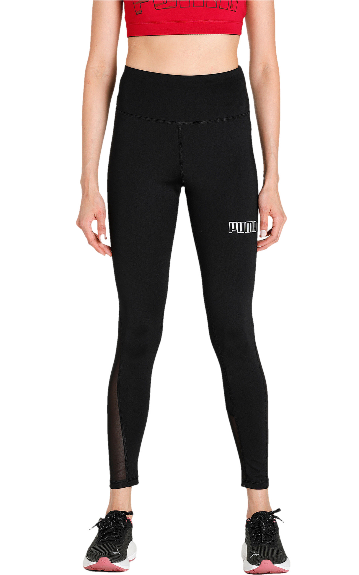 Спортивные леггинсы женские PUMA Active Ess Leggings Poly W черные M