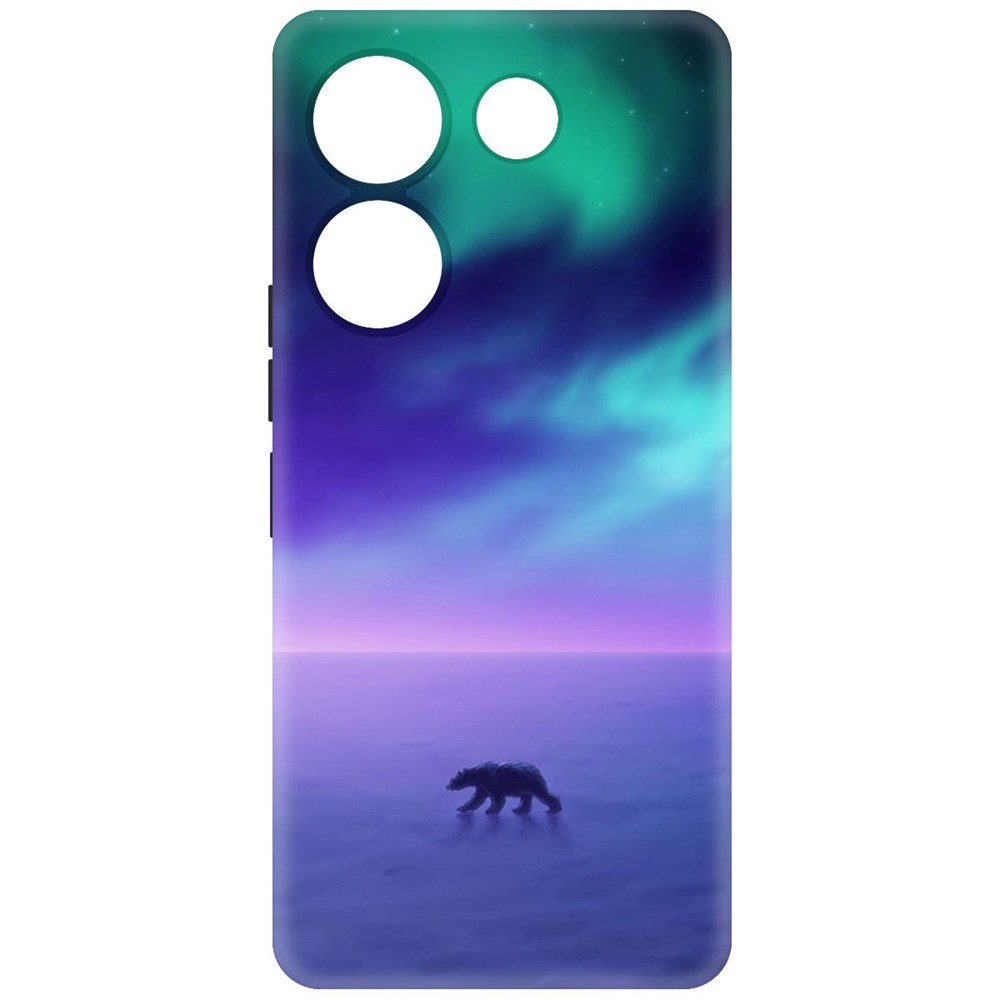 

Чехол-накладка Krutoff Soft Case Северное Сияние для TECNO Camon 20 Pro черный