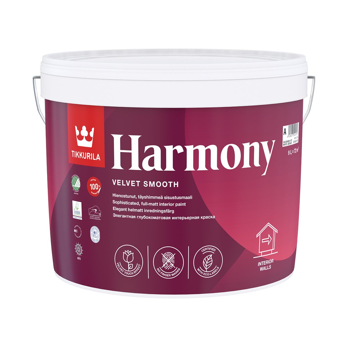 

Краска акрилатная матовая TIKKURILA Harmony 18л белый (база А)