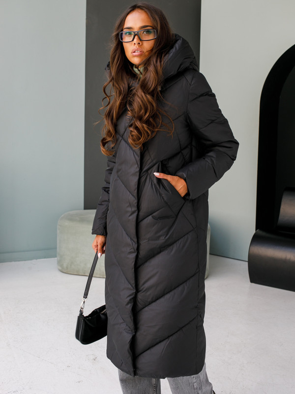 Пальто женское Little Secret LS5830 черное 42 RU