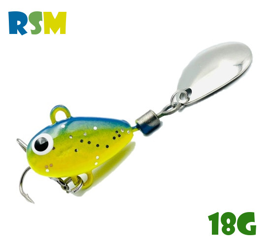 

Тейл-Спиннер Uf-Studio Hurricane 18g #RSM, Синий;желтый, Hurricane