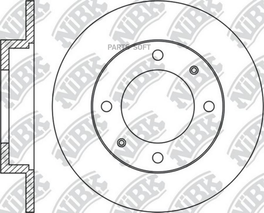 

Тормозной диск NiBK комплект 1 шт. RN1079