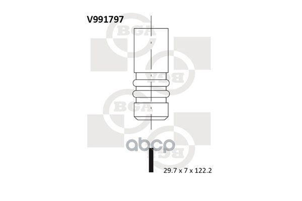 

Клапан Впускной Bga арт. V991797