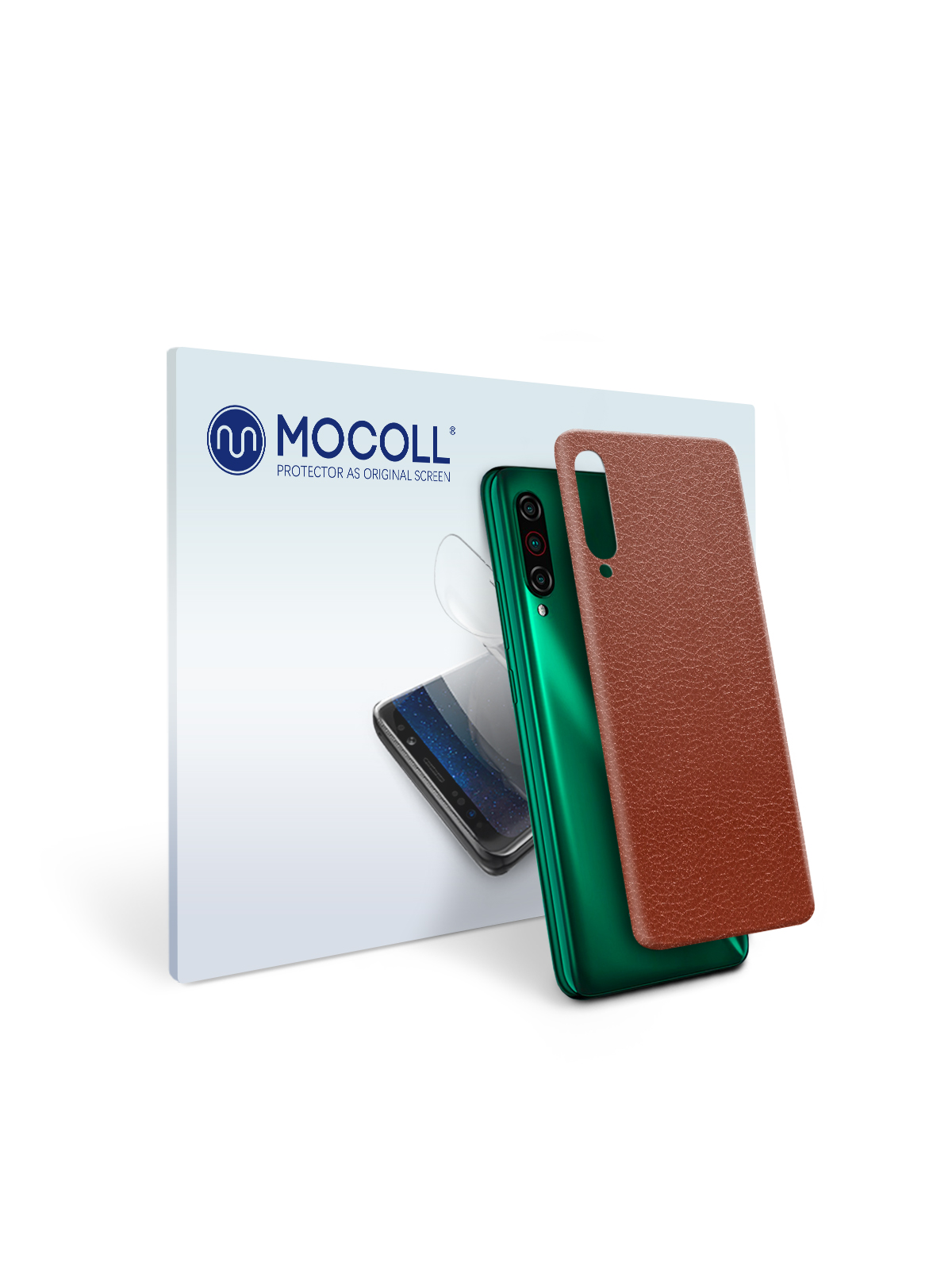 

Пленка защитная MOCOLL для задней панели Meizu 18Pro Кожа Коричневая