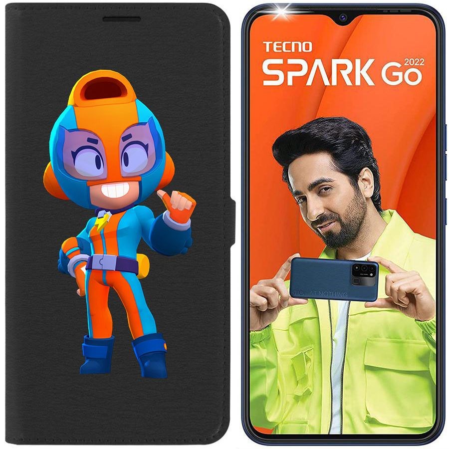 

Чехол-книжка Eco Book для Tecno Spark Go 2022 Brawl Stars-GT Макс