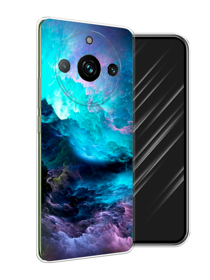 

Чехол Awog на Realme 11 Pro "Бирюзовое небо", Бирюзовый;фиолетовый;черный