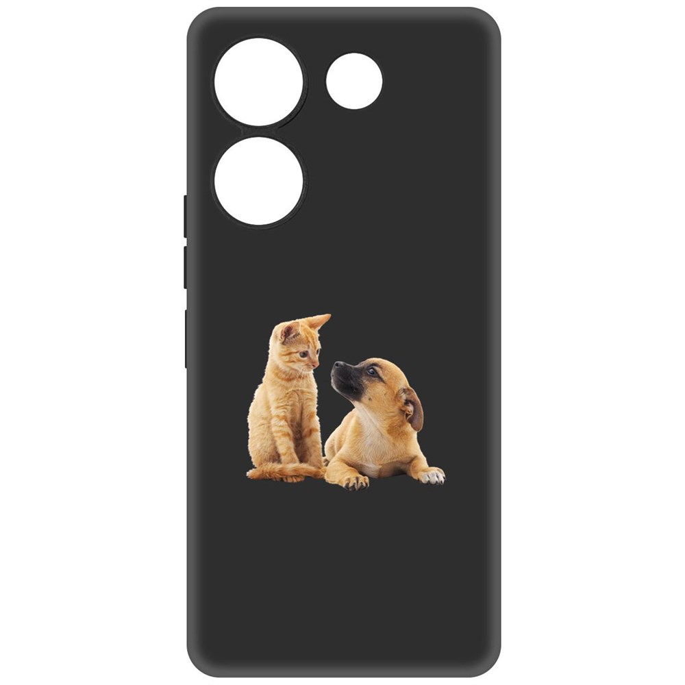 

Чехол-накладка Krutoff Soft Case Лучшие друзья для TECNO Camon 20 Pro черный