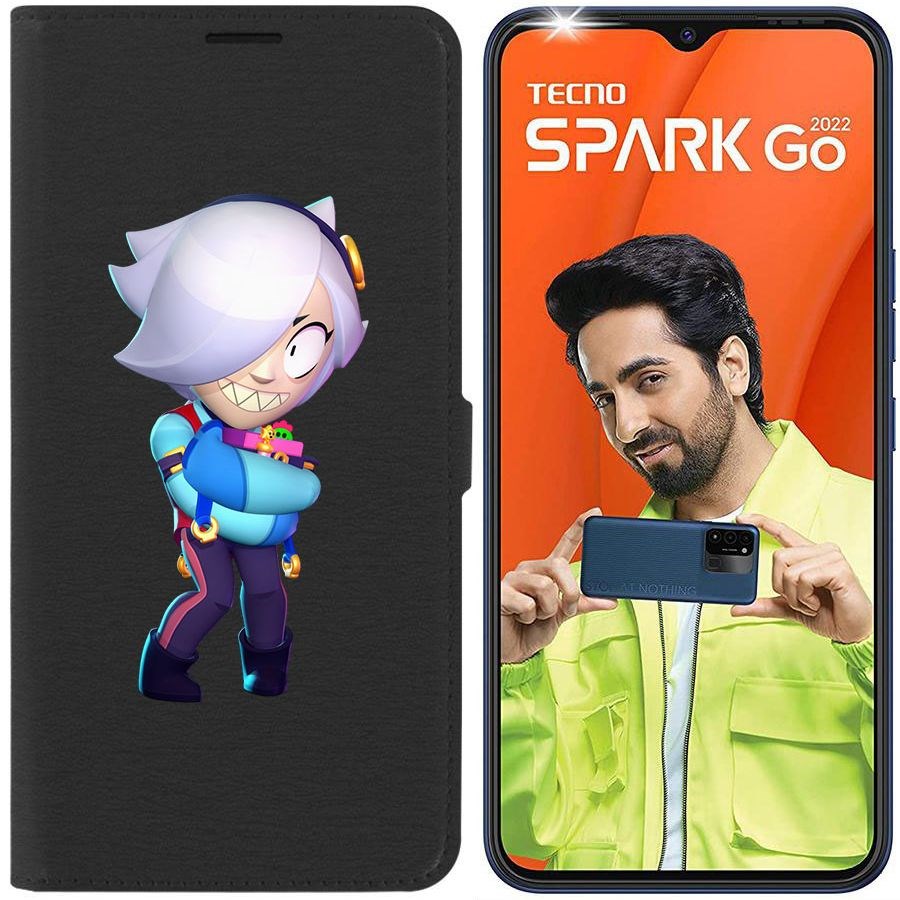 

Чехол-книжка Eco Book для Tecno Spark Go 2022 Brawl Stars-Колетт