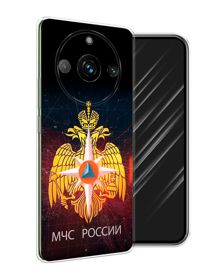 

Чехол Awog на Realme 11 Pro "МЧС России", Черный;желтый;красный