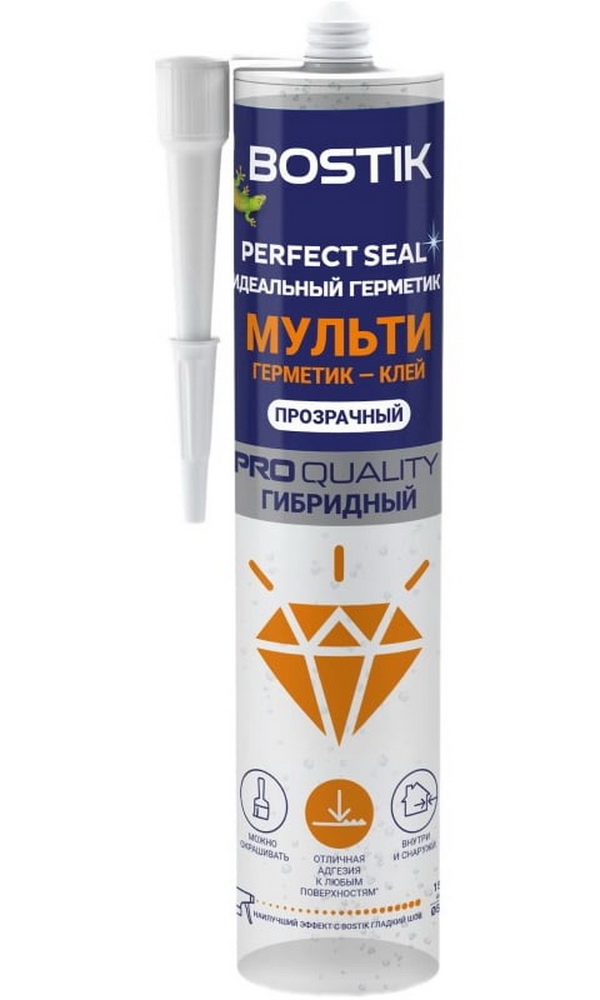 Идеальный герметик Мульти прозрачный 300 г Perfect Seal Bostik/24