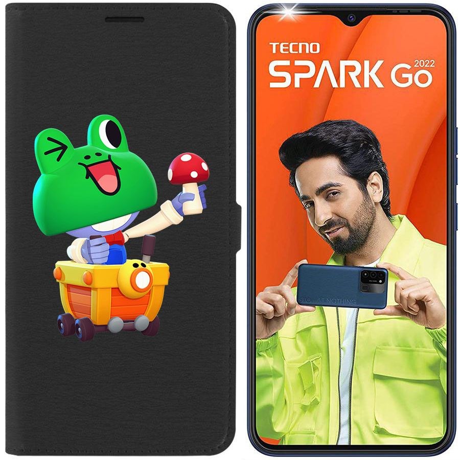 

Чехол-книжка Eco Book для Tecno Spark Go 2022 Brawl Stars-Леонард Карл