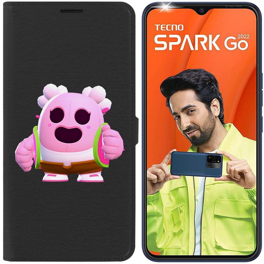 

Чехол-книжка Eco Book для Tecno Spark Go 2022 Brawl Stars-Сакура Спайк
