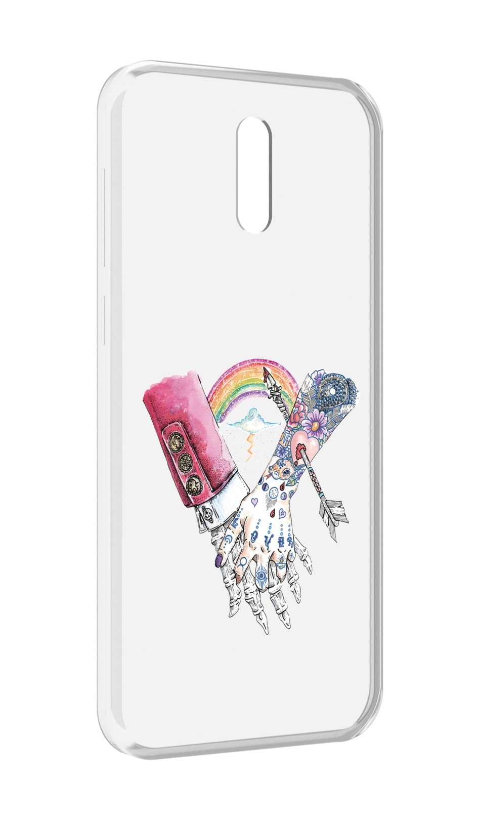 

Чехол MyPads абстракция руки в татуировках для Alcatel 3L (2019), Прозрачный, Tocco