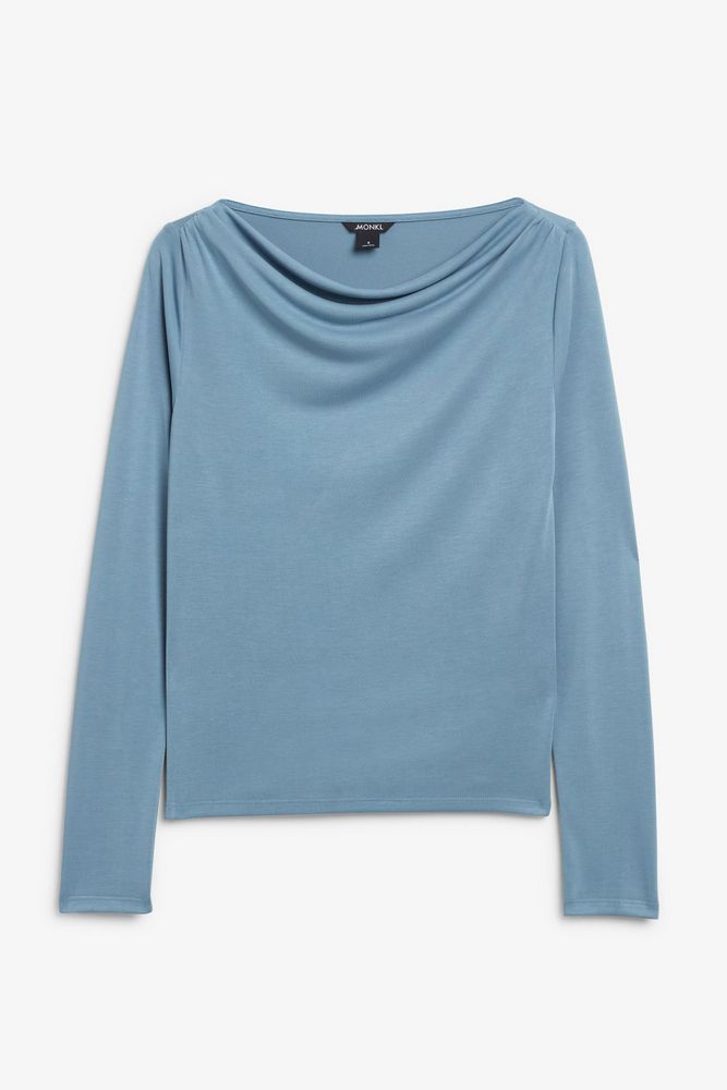 

Лонгслив женский Monki 1219284 голубой M, 1219284