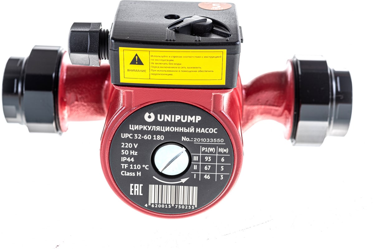 Насос циркуляционный Unipump UPС 32-80 180 для отопления